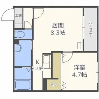 サンステージS5W12【1階】の間取り