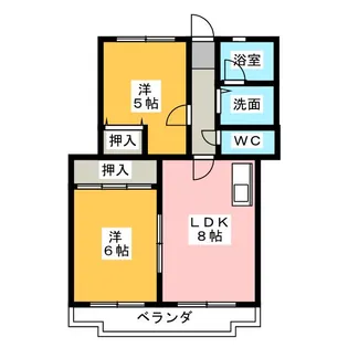 ロイヤルサンコーA棟【3階】の間取り