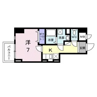 スアヴィス平塚八重咲【2階】の間取り