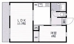Salt田中町【1階】の間取り