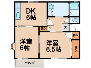 ラ・フォーレヨシダA【1階】の間取り