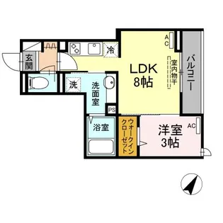 セジュール大森東【2階】の間取り
