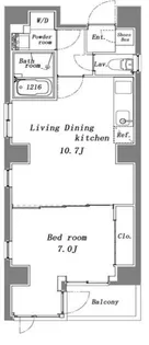 ププレ日本橋【4階】の間取り