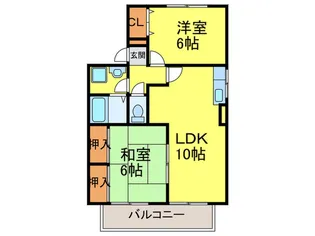 エスポアール・藤【2階】の間取り