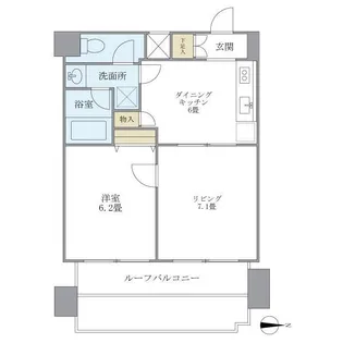 北品川アパートメント(キタシナガワアパートメント)【8階】の間取り