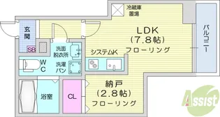 メリディアン多賀城新田【2階】の間取り