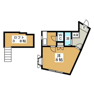 カーサ・ドラセナ下馬駅前【2階】の間取り