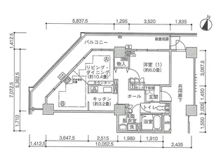 Jタワー西大井イーストタワー【9階】の間取り