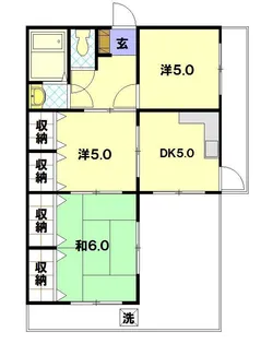 山口第6マンション【2階】の間取り