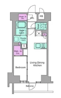 レジディア高田馬場【1階】の間取り