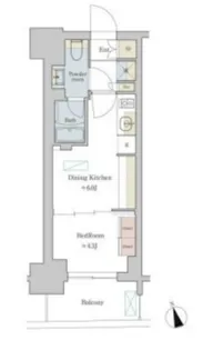 Brillia ist 町屋【5階】の間取り