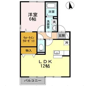 サンティーエ B棟【2階】の間取り