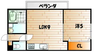 MOON緑ヶ丘【1階】の間取り