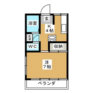 コーポはすみA【2階】の間取り