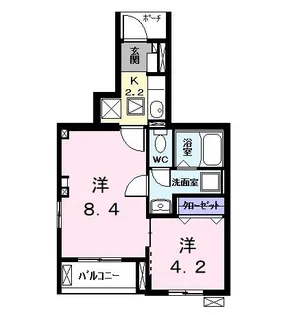 ラフィネA【1階】の間取り