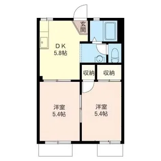 ビューテラス金子【1階】の間取り