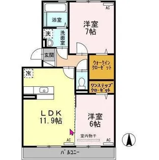 エスペランサ【2階】の間取り
