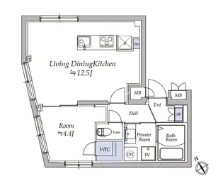 アトリオフラッツ御茶ノ水【3階】の間取り