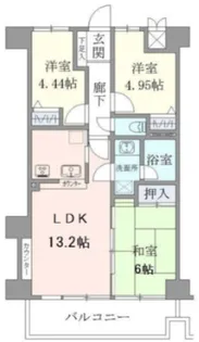 サンリヴァ隅田【10階】の間取り