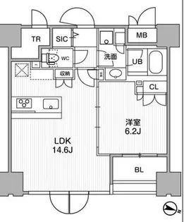 東神田テラスレジデンス【10階】の間取り