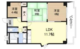 サンシャイン山下【2階】の間取り
