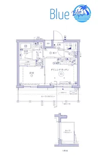 クレイシアIDZヨコハマ大倉山【5階】の間取り