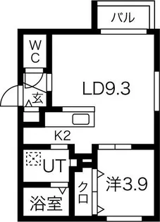 サクラブール宮の沢【4階】の間取り