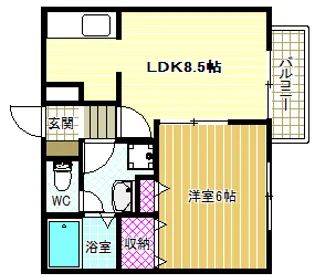 ドリーム5ハイツ【1階】の間取り