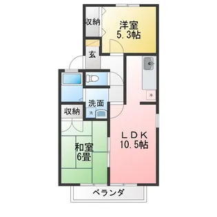 パルティール’95【2階】の間取り