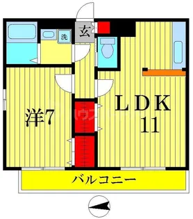 コンフォートヴィレッジ【4階】の間取り