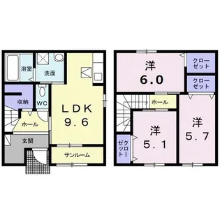 イークラフトII【1階】の間取り