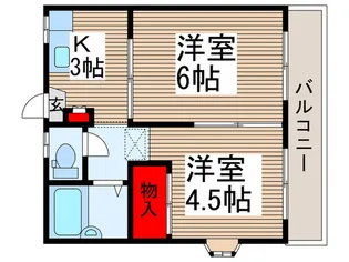 コーポアール【1階】の間取り