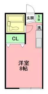 クインズタウン【1階】の間取り
