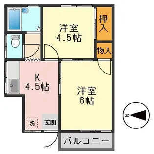 コロニアルイン小岩【1階】の間取り