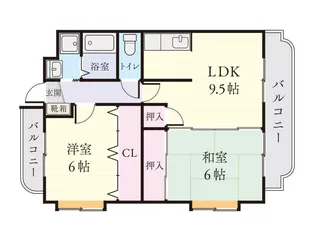ビューテラス新川【3階】の間取り