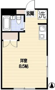 シャトーテル寿1【1階】の間取り
