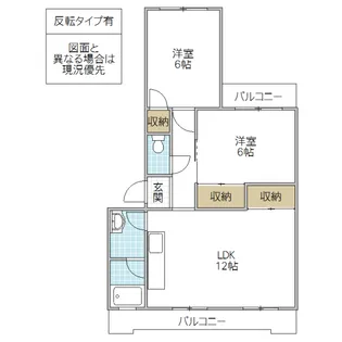 みなみハイツ【2階】の間取り