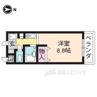 元土御門【3階】の間取り