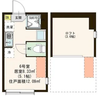 CozyHouse南阿佐ヶ谷 (コージーハウス南阿佐ヶ谷)【1階】の間取り