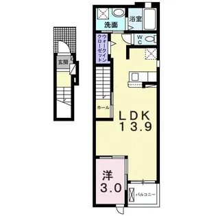 モン・シュシュII【2階】の間取り