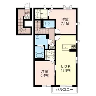 【シャーメゾン】セント リビエ IV【2階】の間取り