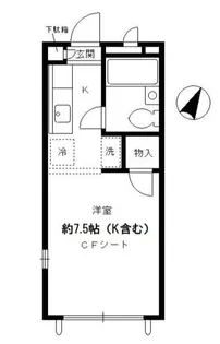 アーバングレース祐天寺【1階】の間取り