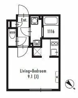 GRAN PASEO 中目黒 West【3階】の間取り