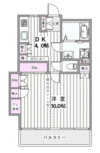 スタジオイイノ【2階】の間取り