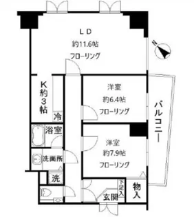 シティハイツ白金台【7階】の間取り