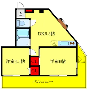 パールメゾン【3階】の間取り