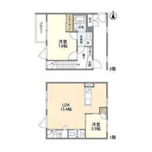 RA ASHIYA【2階】の間取り