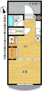 里見マンション【4階】の間取り