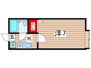 シャンブル綾瀬Jの間取り