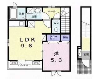 コンフォート長田II【1階】の間取り